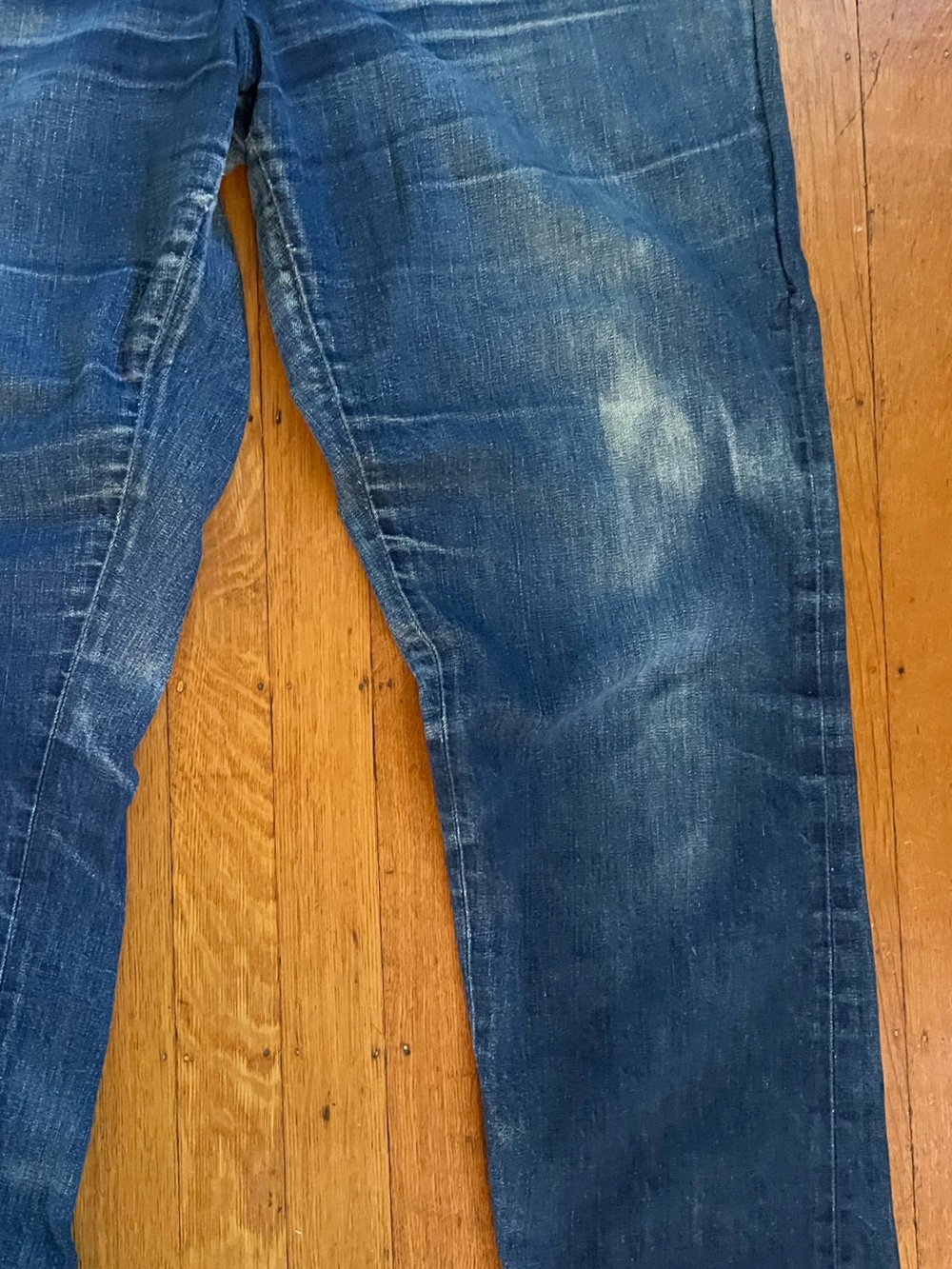 Vintage 50s LEVI’S Western Wear Big E sanforized side zip jeans pearl snap - Picture 8 of 10